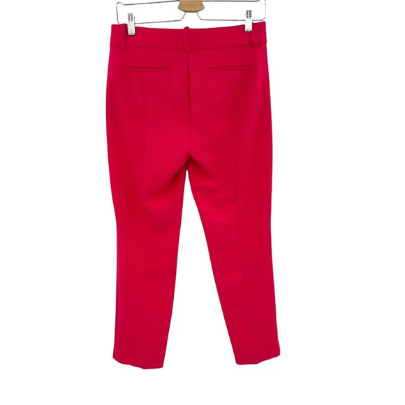 J. Crew Cameron Slim Cropped Pant in Four-Season Stretch Bright Rose Pink Size 4 - Picture 7 of 14